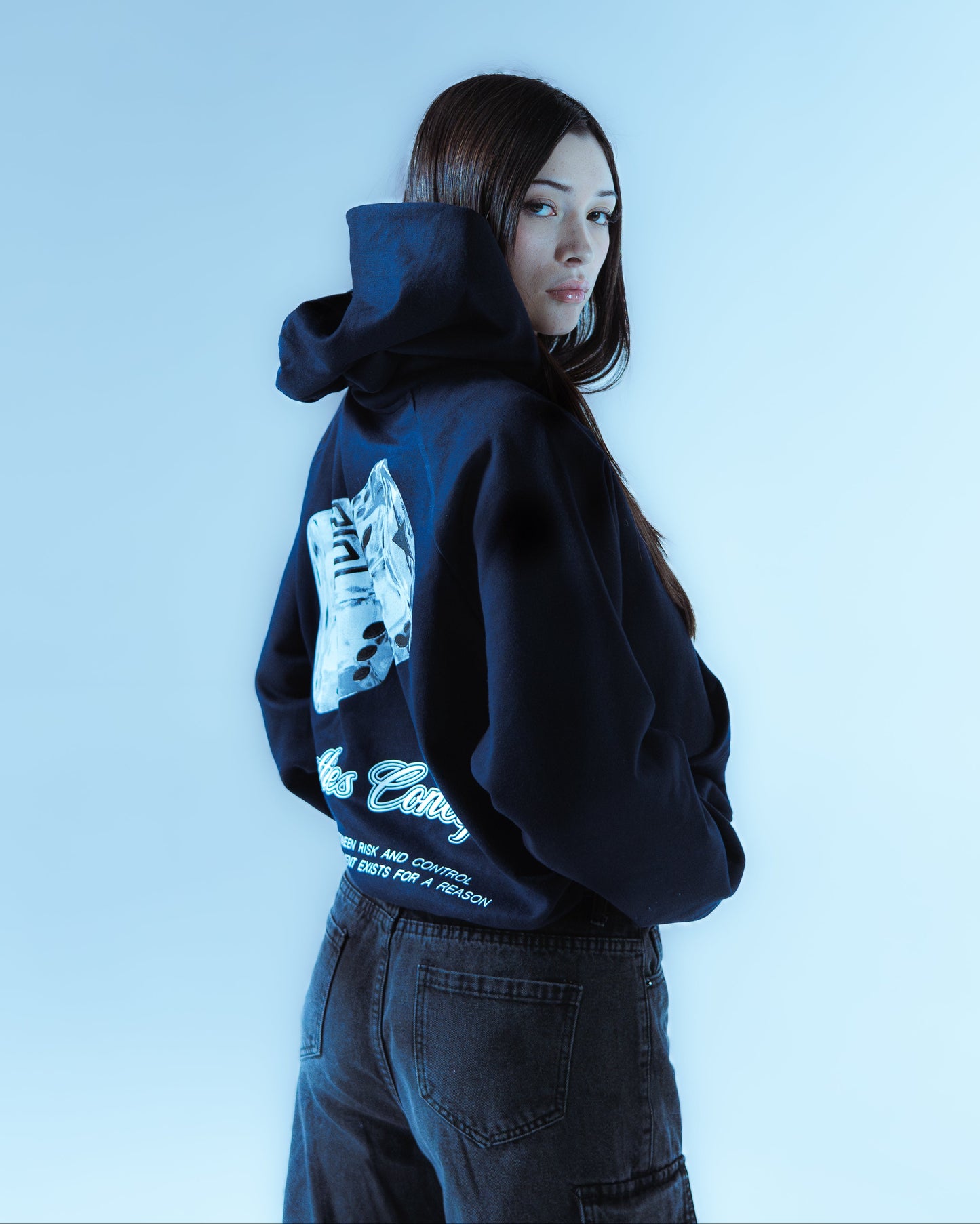 DICE HOODIE "Third Edition" Blue Navy
