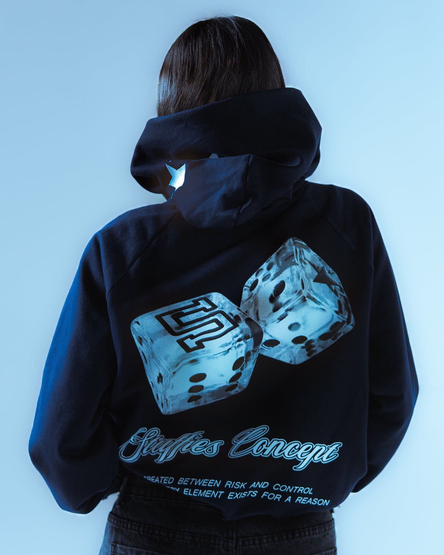 DICE HOODIE "Third Edition" Blue Navy