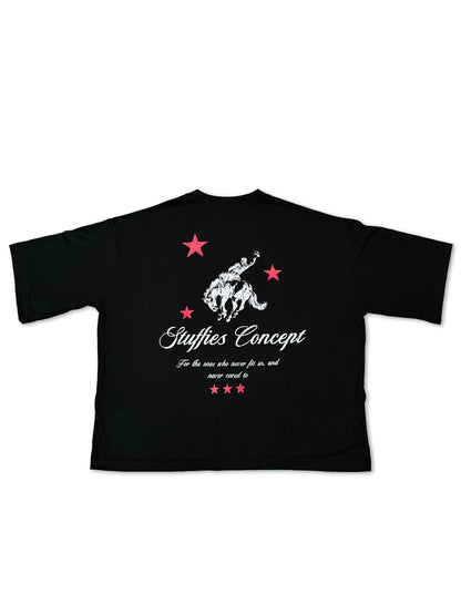 Rodeo Time Black Tee