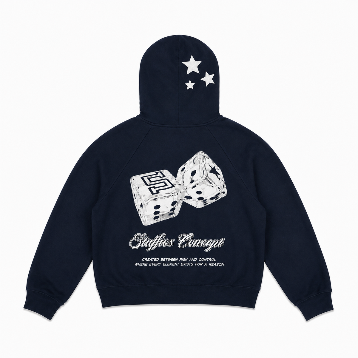 DICE HOODIE "Third Edition" Blue Navy