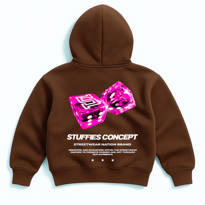 HOODIE BOXIFIT PINK DICE V2