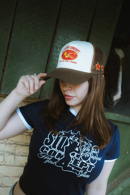 Hot Girls Baby Tee Navy Blue