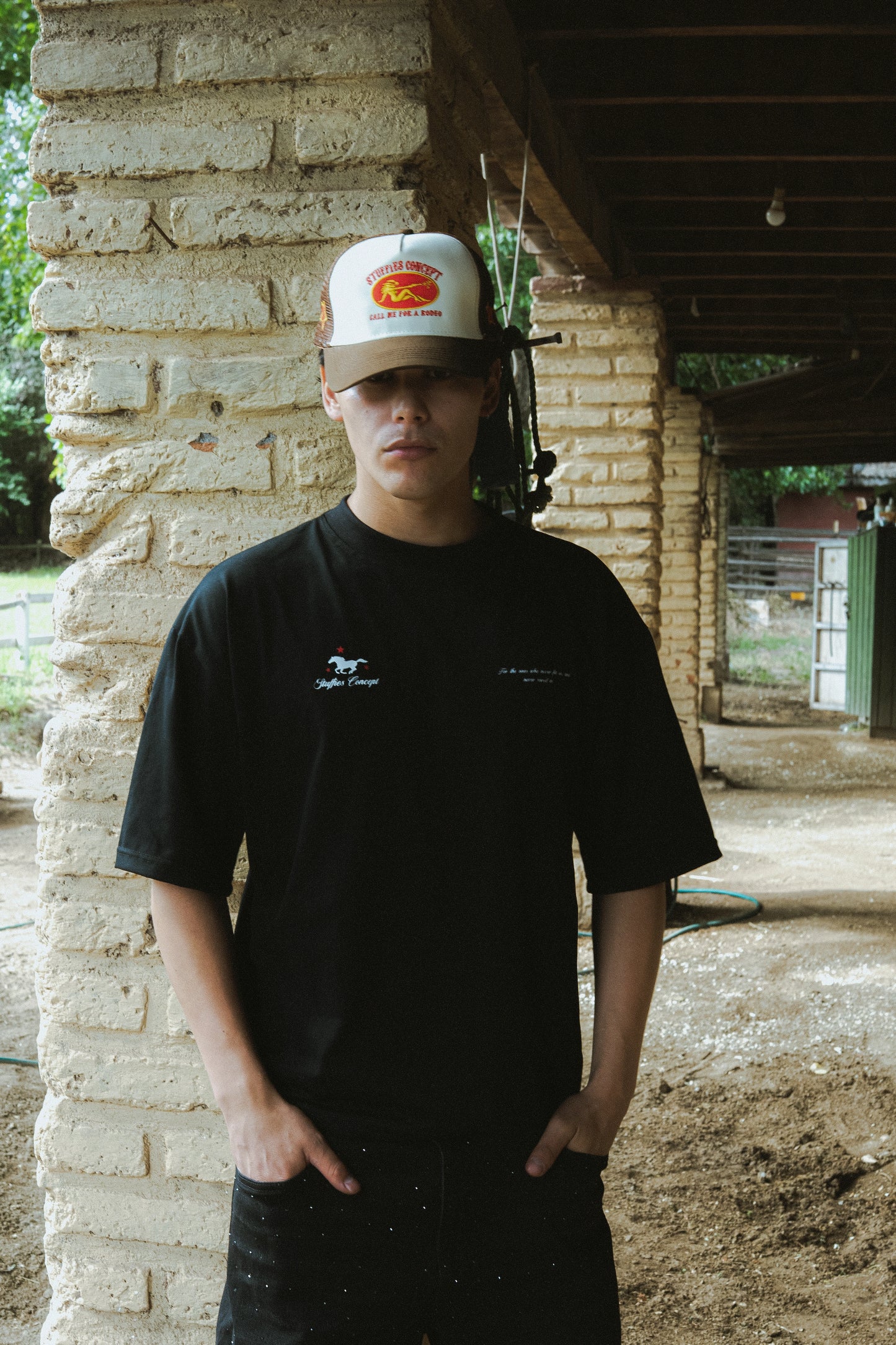 Rodeo Time Black Tee